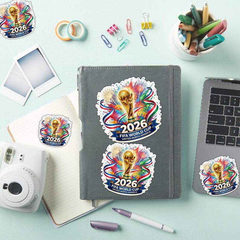FIFA World Cup 2026 Sticker - Trophy Decal for Car Window, Laptop ...