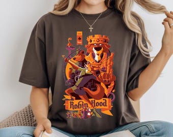 Vintage Disney Robin Hood Group Characters T-Shirt, Disney Sir Hiss Marian John T-Shirt, Magic Kingdom Tee, WDW Disneyland Matching Trip
