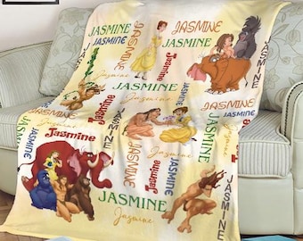 Personalized Watercolor Disney Tarzan Blanket, Tarzan Jane Blanket, WDW Disneyland Tarzan Birthday Gift, Birthday Boy, Birthday Girl Gifts