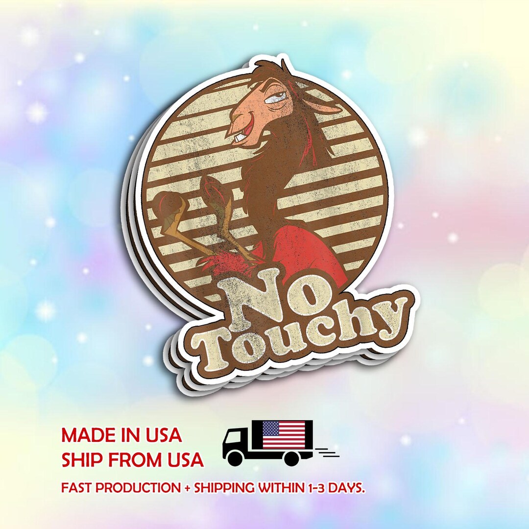 Emperor's New Groove Llama No Touchy Waterproof Sticker - Etsy