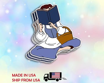 Beauty and The Beast Sticker Waterproof Vinyl Decal for Laptop, Water Bottle