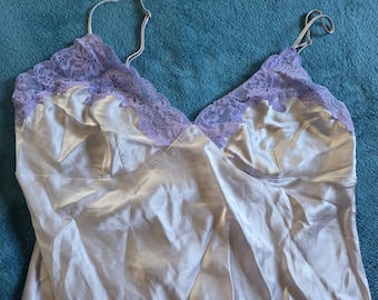 Victorias Secret ballerina purple Silk flounce hem long