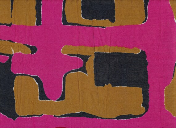 Abstract Vera Silk Scarf Chiffon pink black gold - image 3