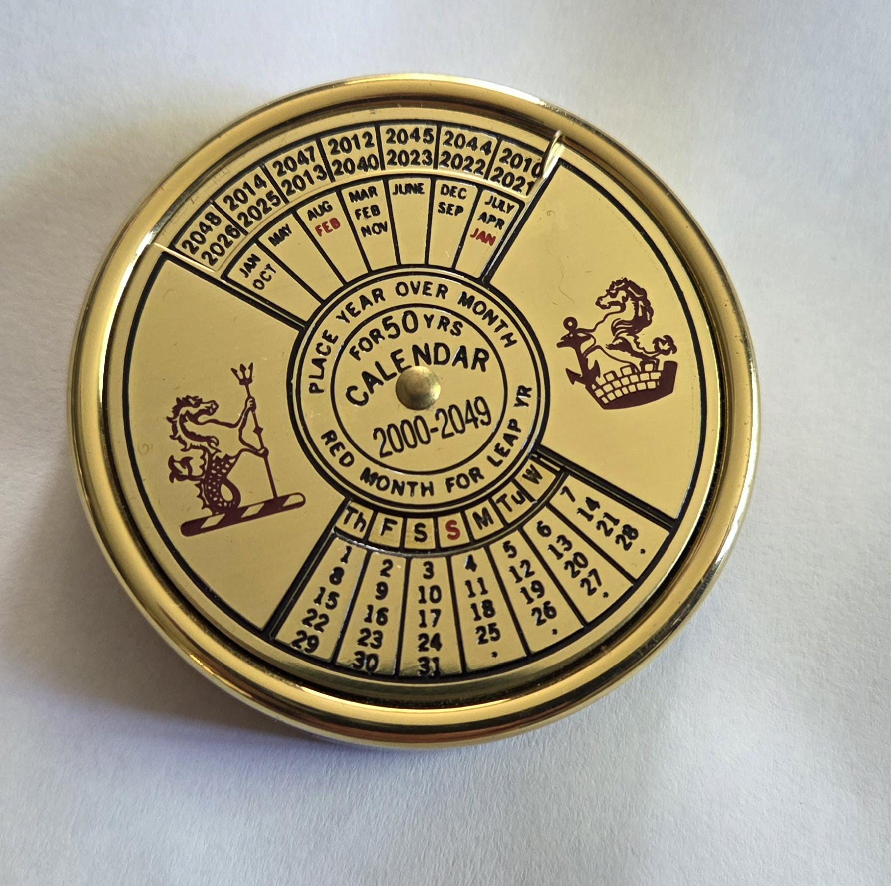 50 Year Perpetual Calendar - Etsy