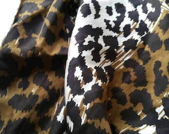 Animal Print Silk Scarf vintage