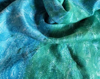 Vintage Scarf by Vera Neumann, Pure Silk, Handrolled, Made