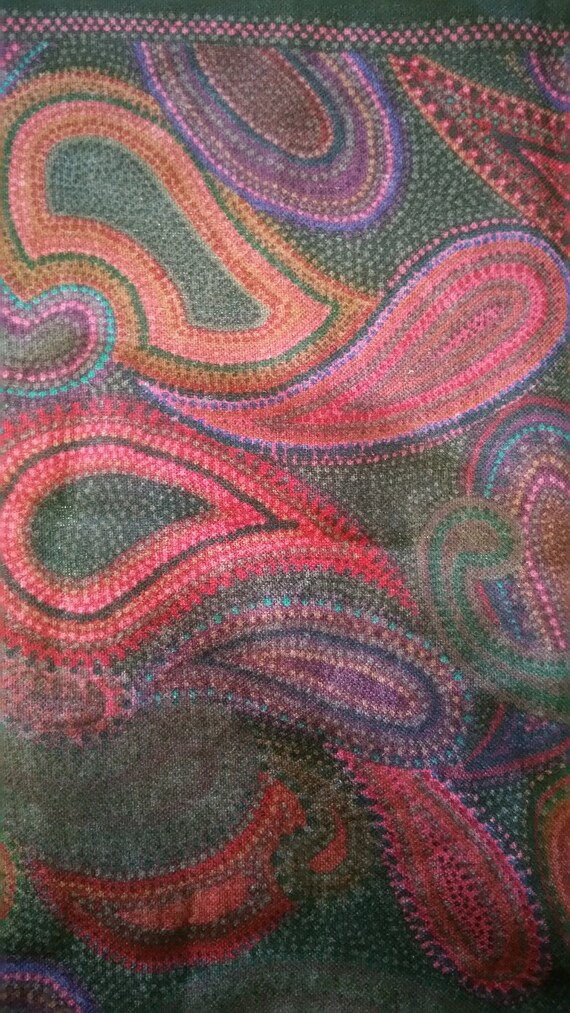 Paisley Perry Ellis wool Scarf shawl