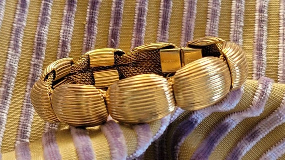 Vintage Napier Bracelet mid century gold - image 1