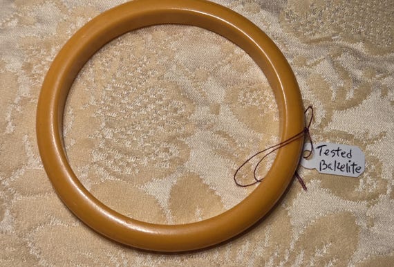 Bakelite Bangle yellow butterscotch - image 2