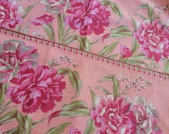 2 April Cornell Carnations Placemats pink peach