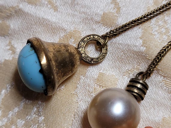 Amazing Rare Adele Simpson Brooch Chatelane coral… - image 8