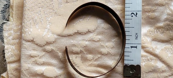 Copper Bracelet vintage signed solid copper bangl… - image 4