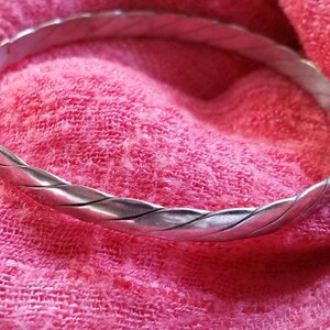 Sterling Silver Twist Bracelet vintage bangle