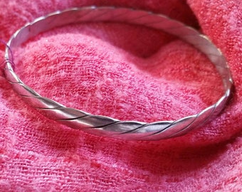 Sterling Silver Twist Bracelet vintage bangle