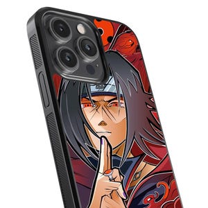 Itachi Uchiha Sharingan Phone Case – Anime Naruto Inspired Cover
