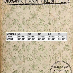 Organic Womens Sweatshirt Garden Farm Sow Tend Reap Share Long Sleeved Sweat Shirt Pocket Fleece Sweatshirt USA Made Organic Farm Tshirt image 2