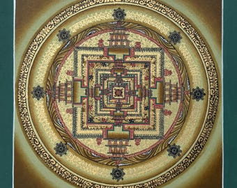 Kalachakra Mandala Thangka Painting