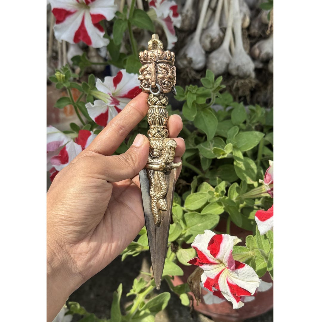 Cold Iron Dorje Phurba, Three Faced Kilaya, Ritual Dagger - Etsy