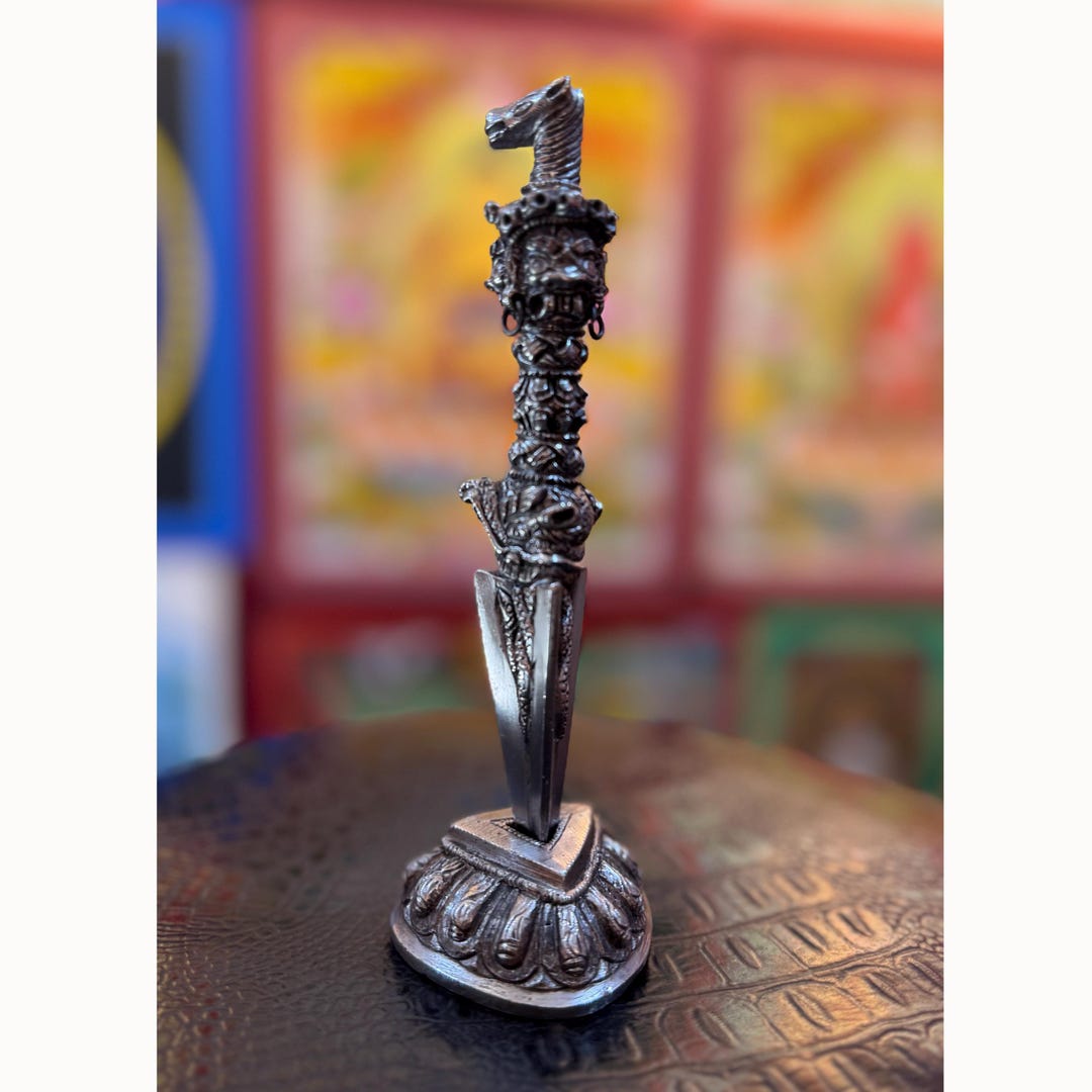 Cold Iron Dorje Phurba, Three Faced Kilaya Ritual Dagger - Etsy