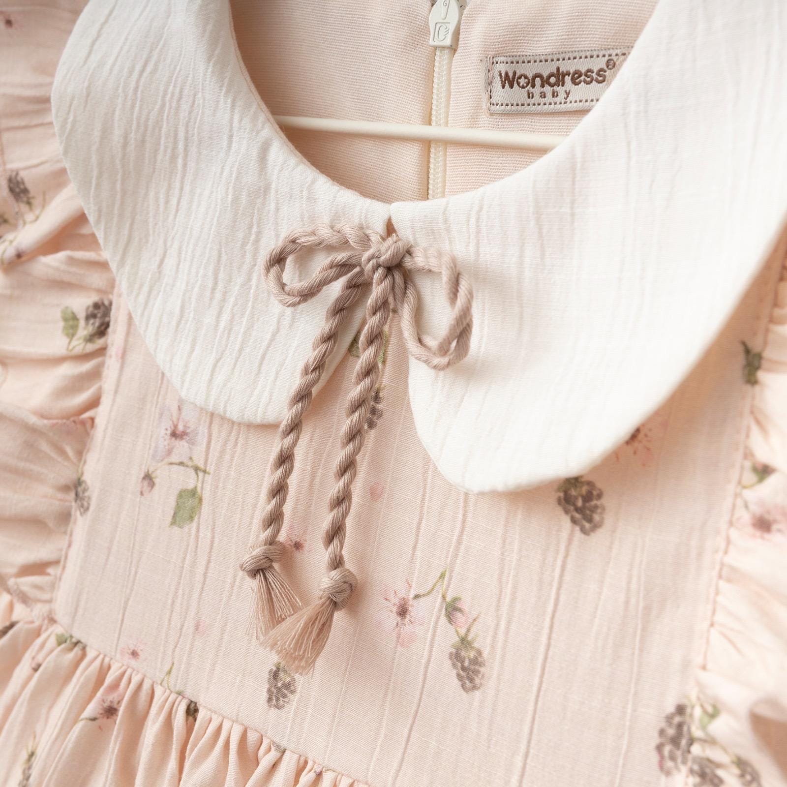 Baby Raspberry Print Vintage Floral Baby Dress: Raspberry Print Cotton Party Outfit (9-24 ...