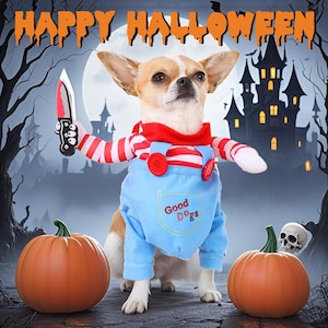 Funny Dog Halloween Costume – Walking Pet Outfit, Cosplay Apparel for Small Medium Large Dogs, Party Clothes & Photo Gift