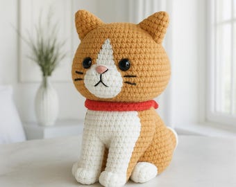 Baby Cat Amigurumi Crochet Pattern: PDF Tutorial