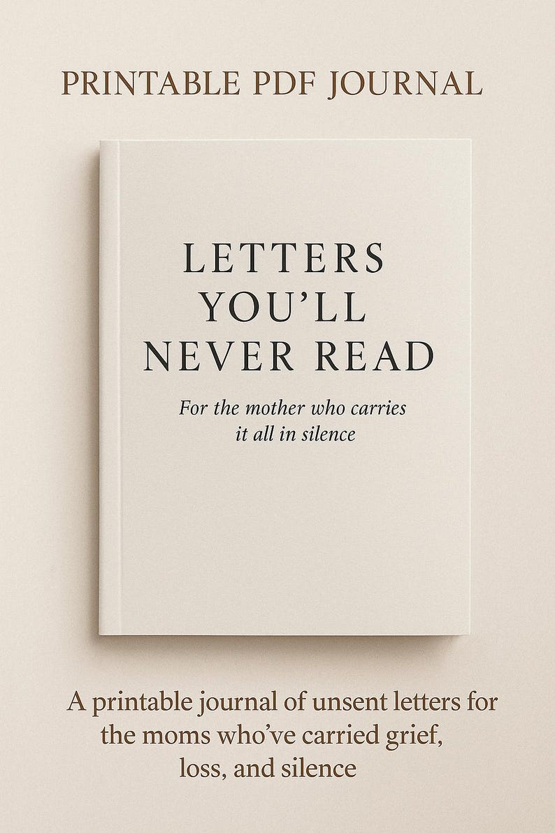 Grief Lettering Letters You’ll Never Read | Grief Letter Templates for Moms | Emotional ...