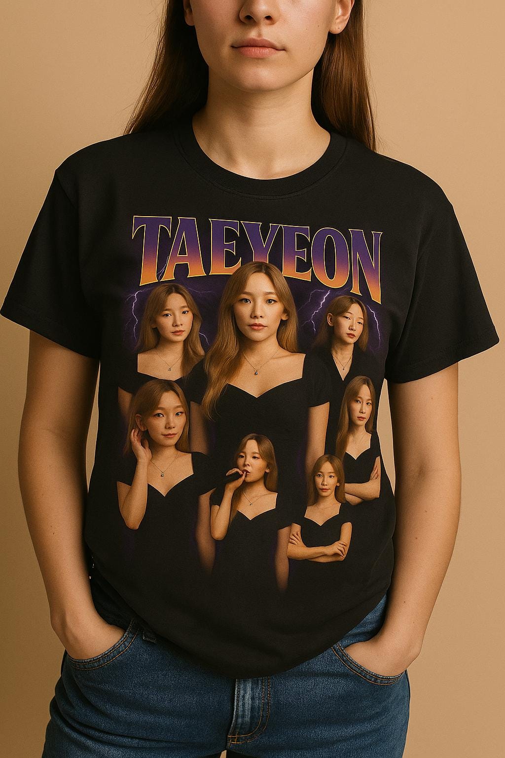 【LMR】TaeYeon着用★LOGO DRAWING LETTERING T-SHIRT(男女兼用) Taeyeon (special Edition) / T- Shirt Design (digital