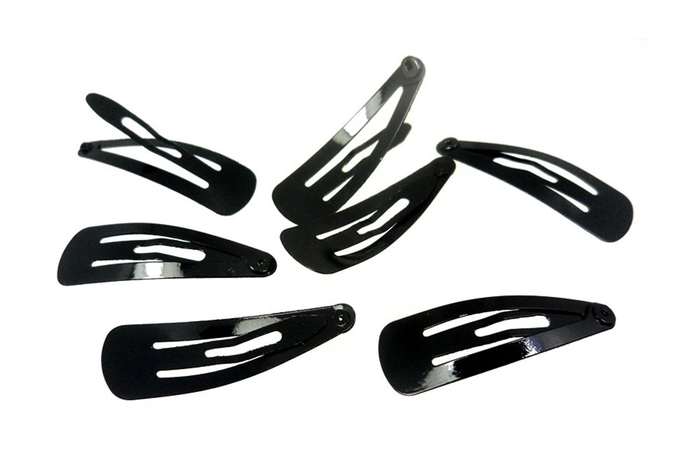 MINI Black Sturdy Metal Hair Clips Baby Toddlers Color Small Etsy