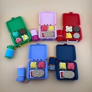Mini Lunch Box Fidget Clicker, Interactive Food Clicker Toy, Mechanical Keyboard Switch Desk Fidget, Cute Stress Relief Gift