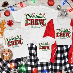 Benutzerdefinierte Weihnachts-Crew-Shirt, Familien-Weihnachtshemd, Weihnachten-Matching-Shirt, Weihnachten 2025-Shirt, frohe Weihnachten
