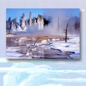 Yellowstone Winter Photograph: Silex Hot Spring Fine Art Print