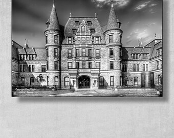 Stadium High School Photograph: Tacoma WA, Black and White Architecture