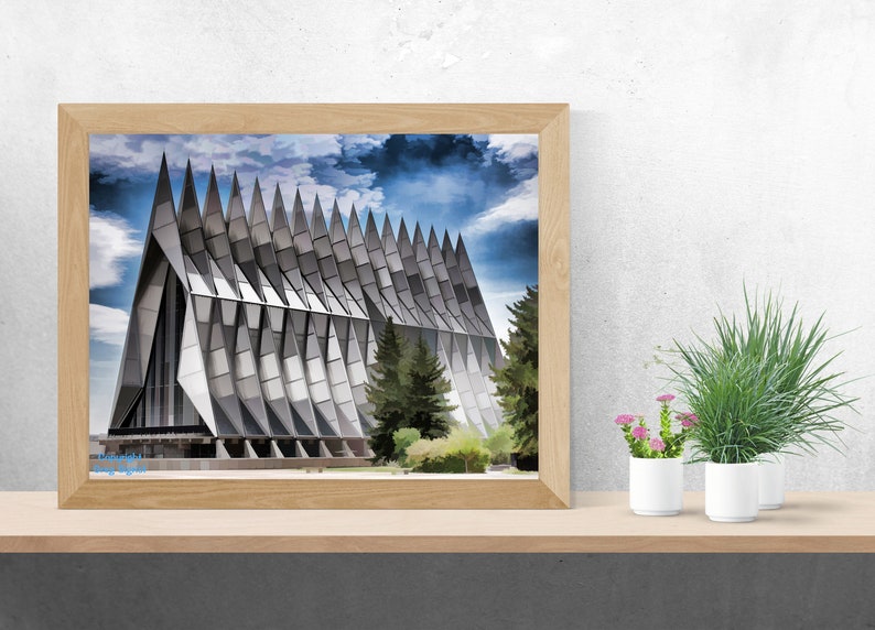 11x14 8x10 13X19\u201d Chapel at the Air Force Academy Available in 5x7 Fine Art Print