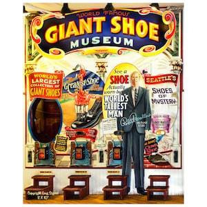 Giant Shoe Museum, Pike Place Market, Seattle, WA; Fine Art Photograph; Available in 5X7”,8X10” and 11X14”