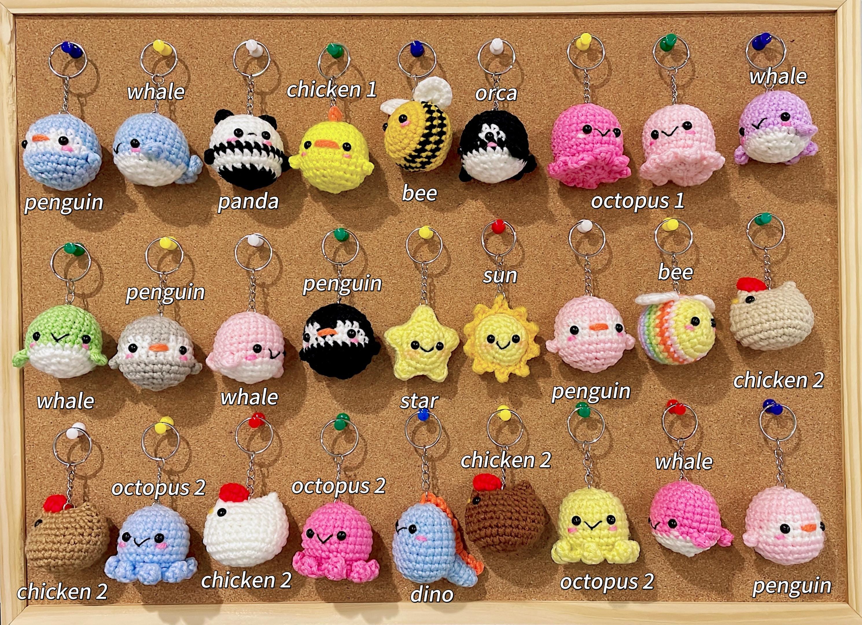 Cute Animal Crochet Keychains – Amigurumi Toy – Stuffed Animal Keychains – Ideal Gift for Animal Lovers
