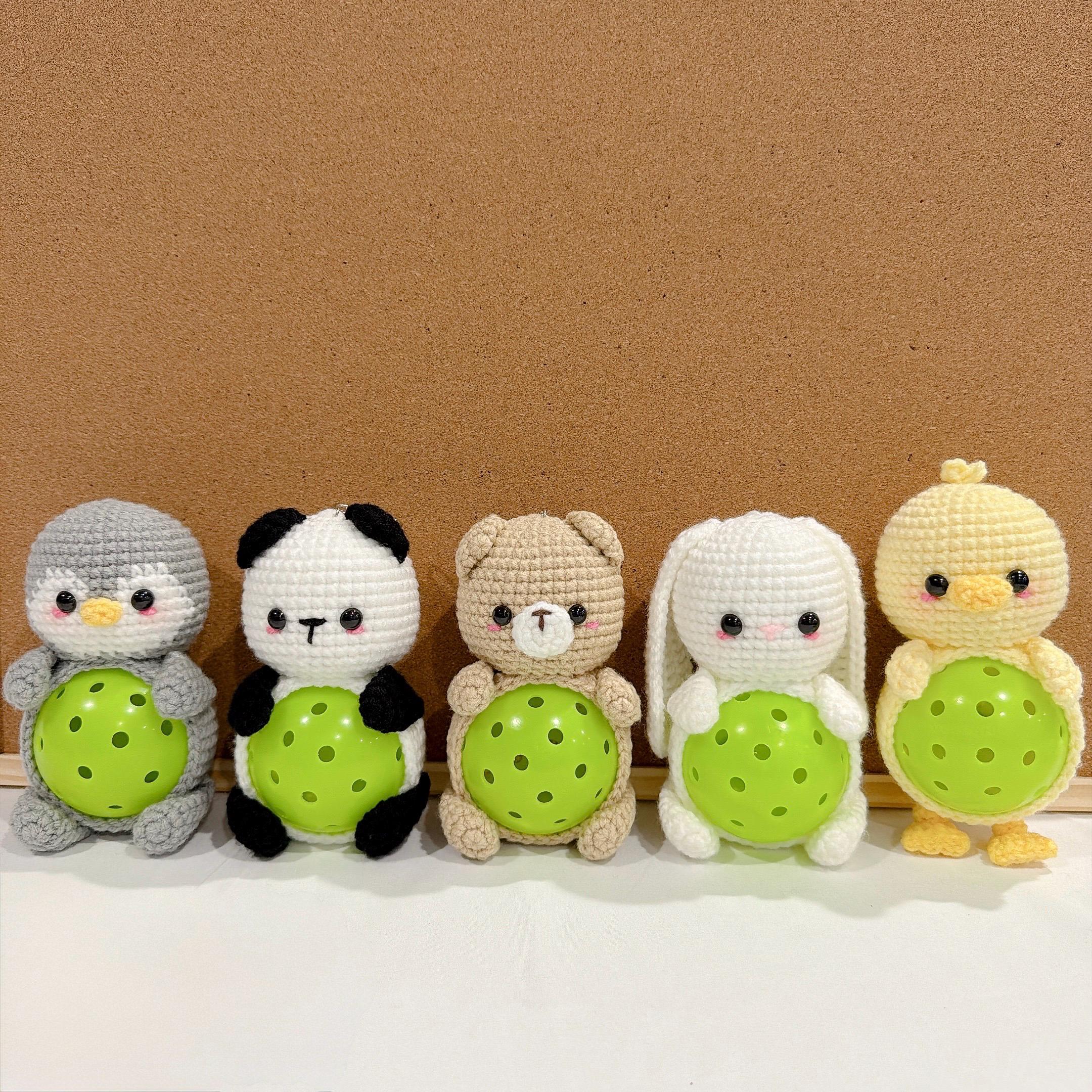 Tennis & Pickleball Buddies Crochet Keychain - Etsy