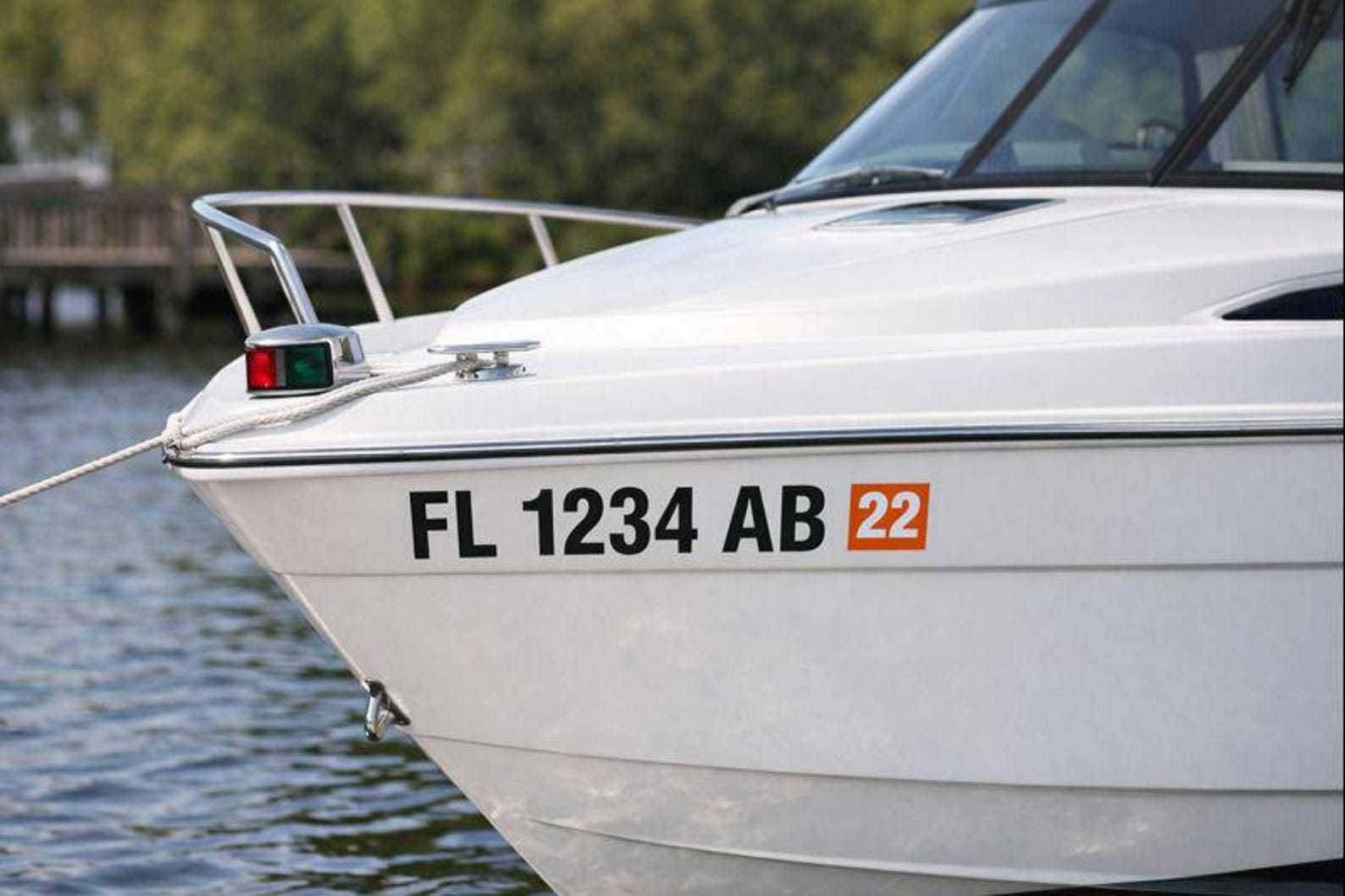 Custom Boat Registration Number Decals – Marine Grade Vinyl Stickers ...