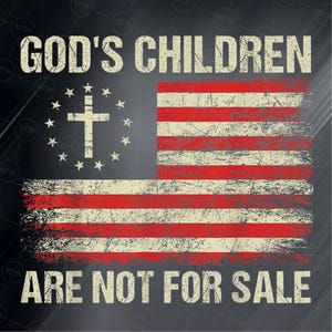 Gods kinderen zijn niet te koop PNG, sublimatie patriottische Amerikaanse vlag, 4 juli Freedom Design, Instant Download