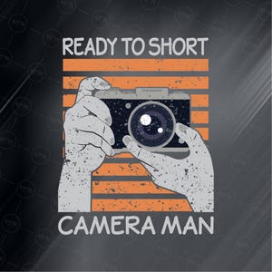 Camera SVG, Retro Cameraman SVG, Photographer svg, Photography SVG Design, Digital Download