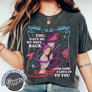 Rumi Jinu Kpop Demon Hunter Comfort Colors® Shirt, You Give Me My Soul Back T Shirt, KPDH Rujinu Tee, Huntrix Saja Boys Kpop Movie Merch