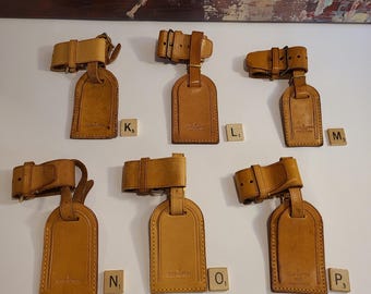 Choice! Authentic Louis Vuitton Vintage Luggage Tags - Imported from Paris