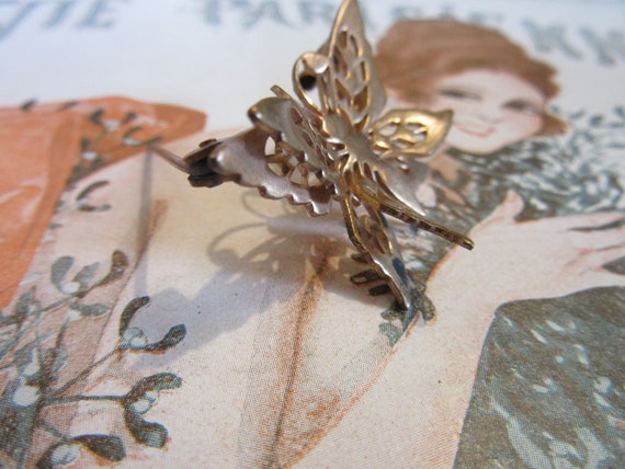 Papillon Butterfly Metal Pin from Paris Market - … - image 5