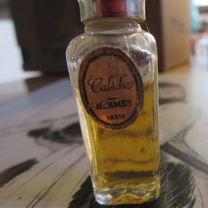 Vintage Hermes Caleche Vintage 1960s Perfume Miniature Micro Mini 3/4 full Miniature Parfum Miniature Perfume Bottle