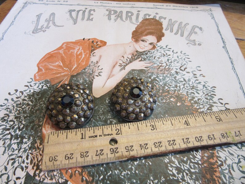 Authentic French Vintage Clip Earrings or Shoe Clips