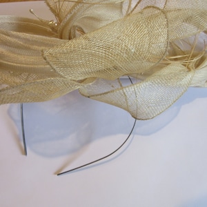 Paris Bride/ Vintage Handmade Fascinator Hat Headband/Authentic Haberdashery/Vintage Hat/Wedding/Bridal/Derby