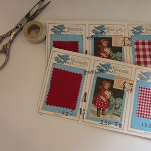 Keuze! Antieke Franse échantillons "Sample" Kaart Gevonden op Parijs Markt / Stof Sample Card / Mooie Franse Verzamelaars Stuk / Vintage Frans
