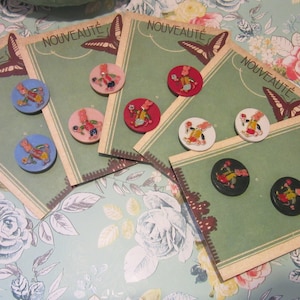 Botones de caseína con forma de conejo francés vintage, década de 1930 aproximadamente. Elige tu color. Diseño único, ¡perfecto para coleccionistas o proyectos!