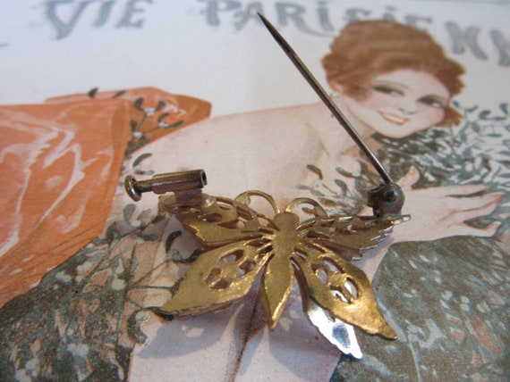 Papillon Butterfly Metal Pin from Paris Market - … - image 6
