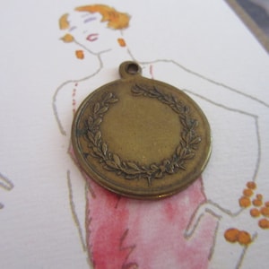 Antique French Imported Locket Necklace/French Locket with fine Detail/Pendant Charm Necklace/Old Brass -Found at Paris Market